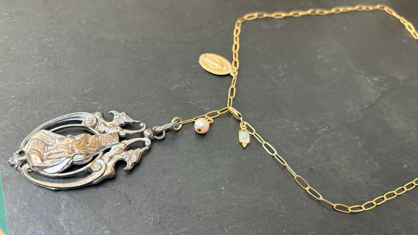 Collier lasso, médaillon bigouden - blissparis