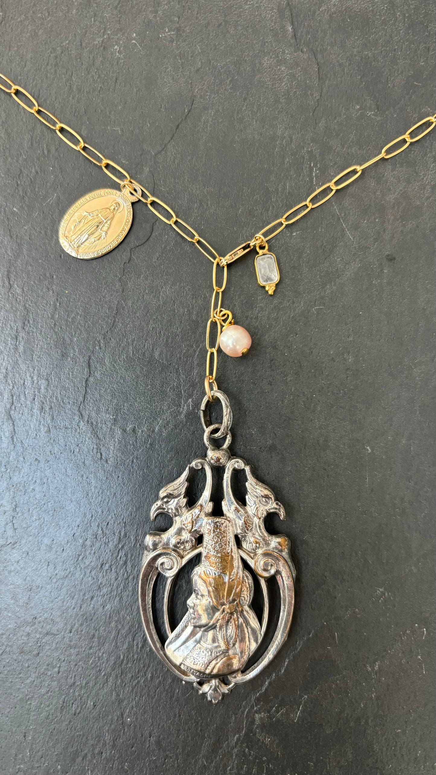 Collier lasso, médaillon bigouden - blissparis