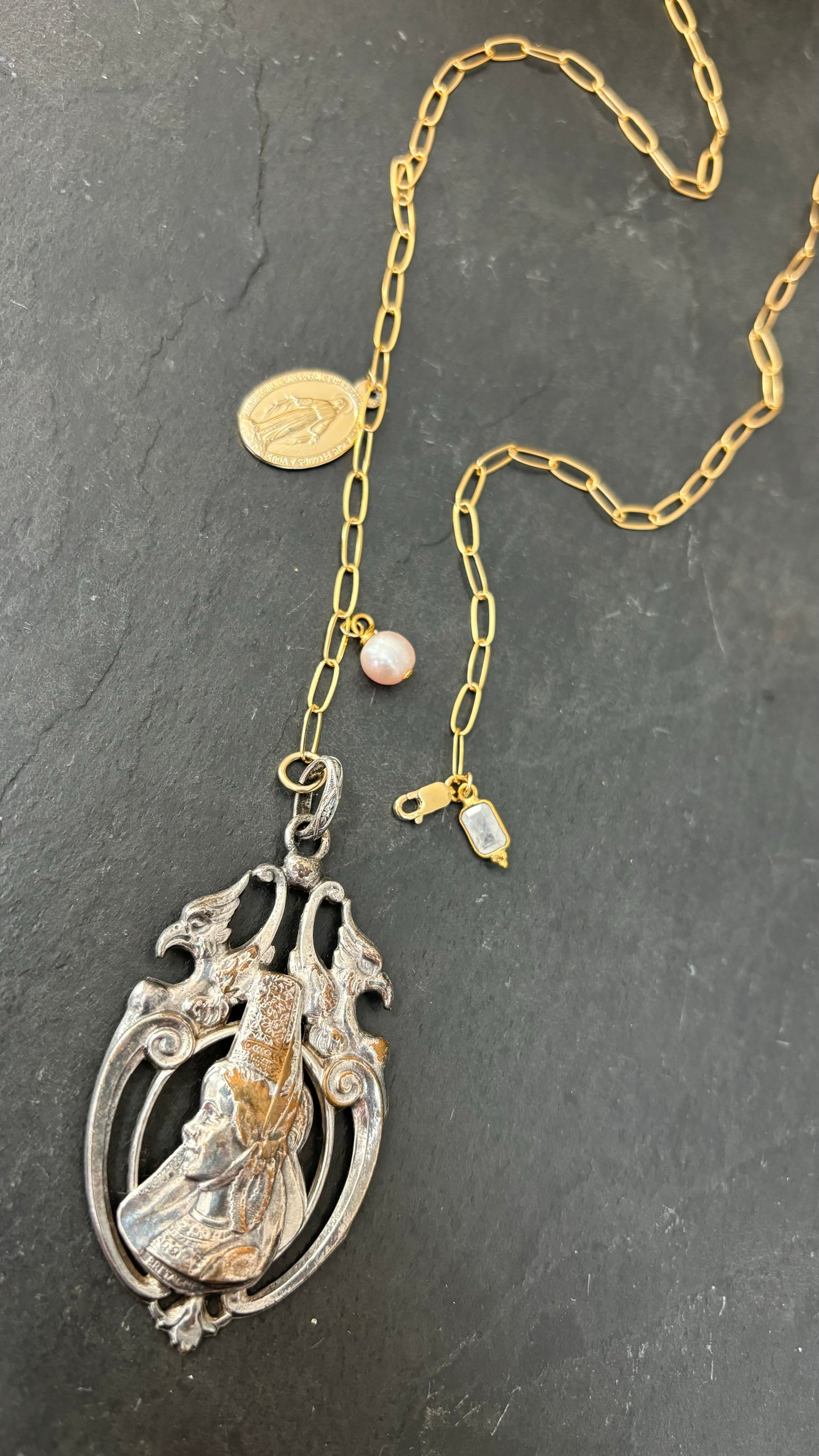 Collier lasso, médaillon bigouden - blissparis