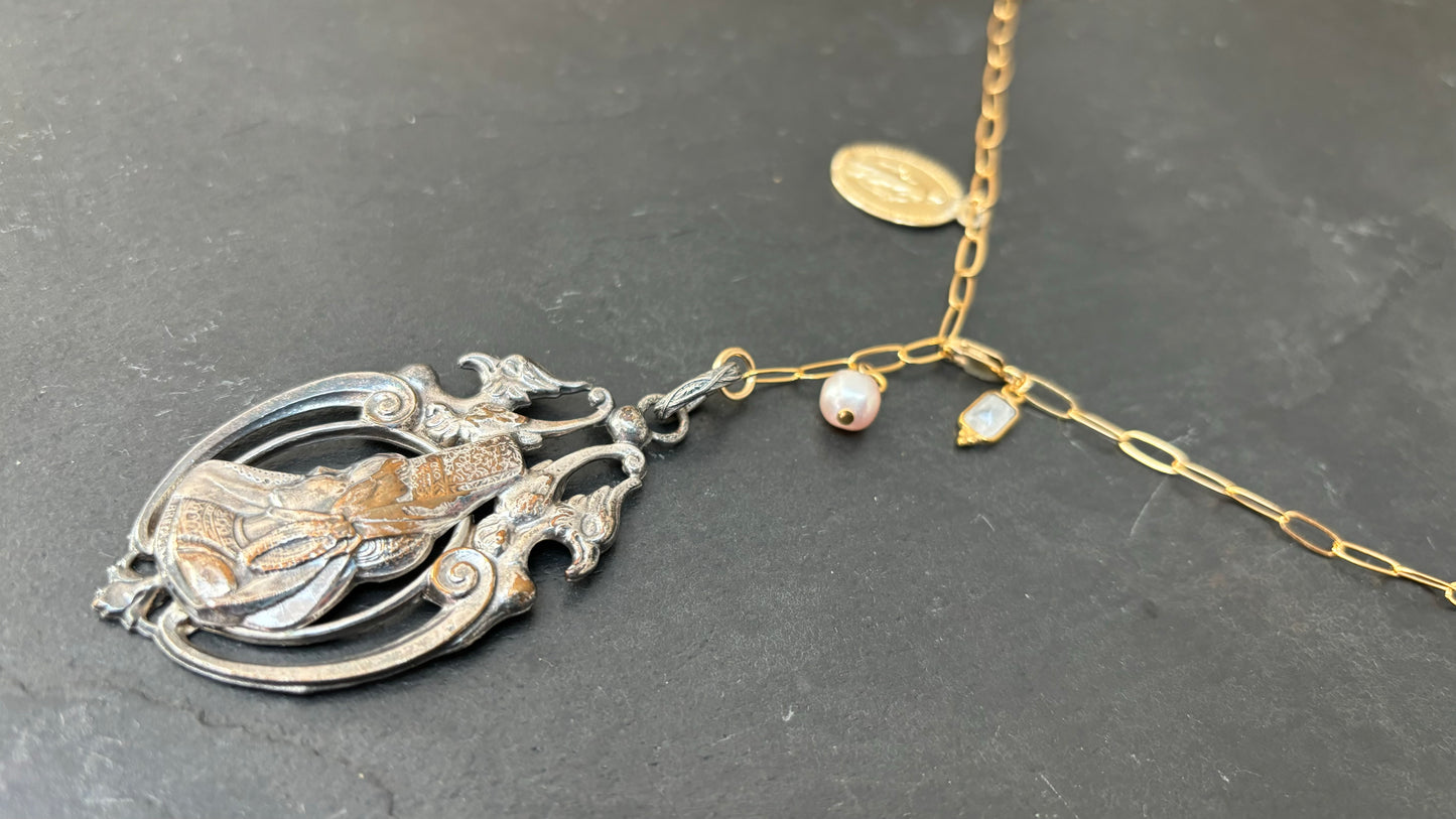 Collier lasso, médaillon bigouden - blissparis