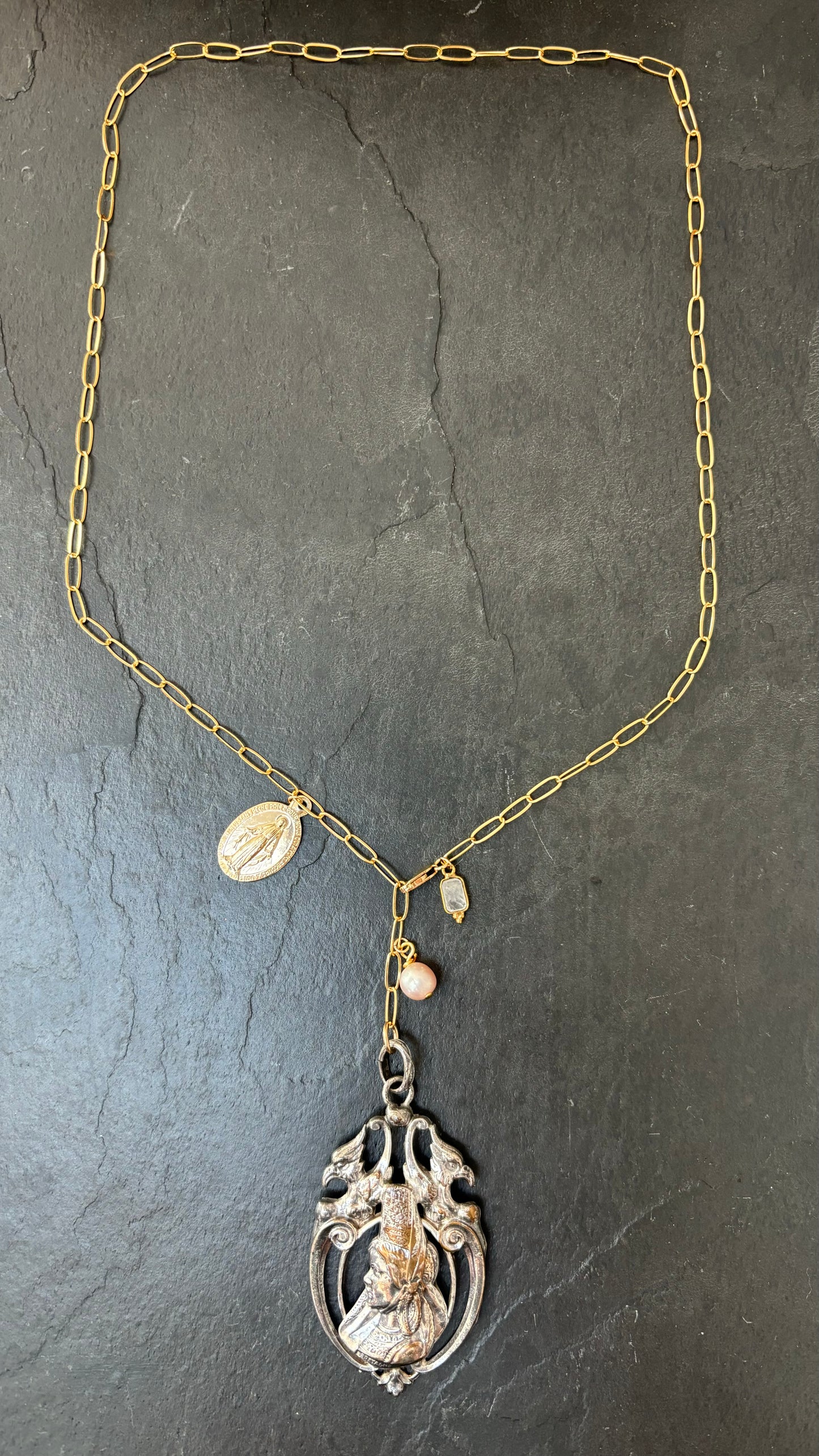 Collier lasso, médaillon bigouden - blissparis