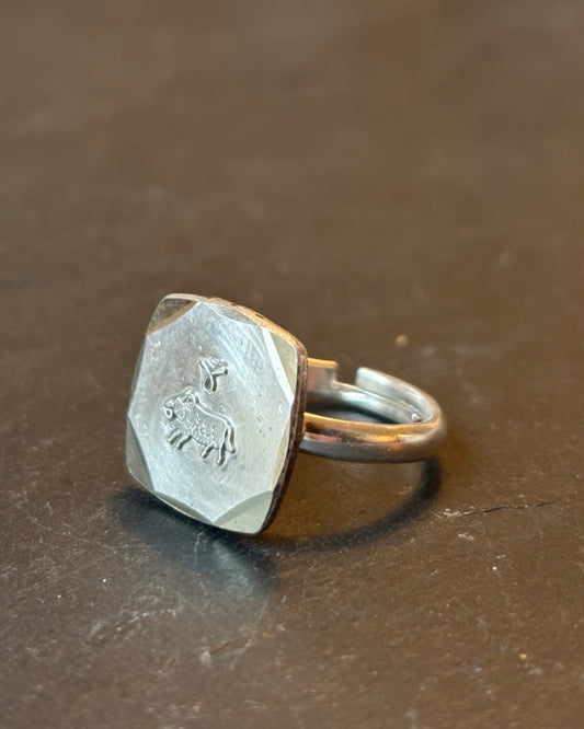 BELIER . Bague argent signe du zodiaque - blissparis
