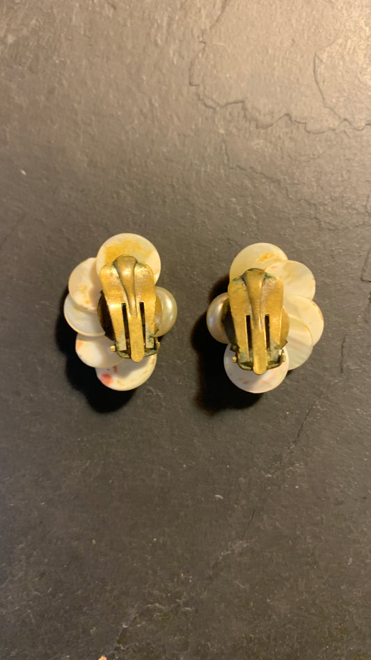 Clips vintage en nacre - blissparis
