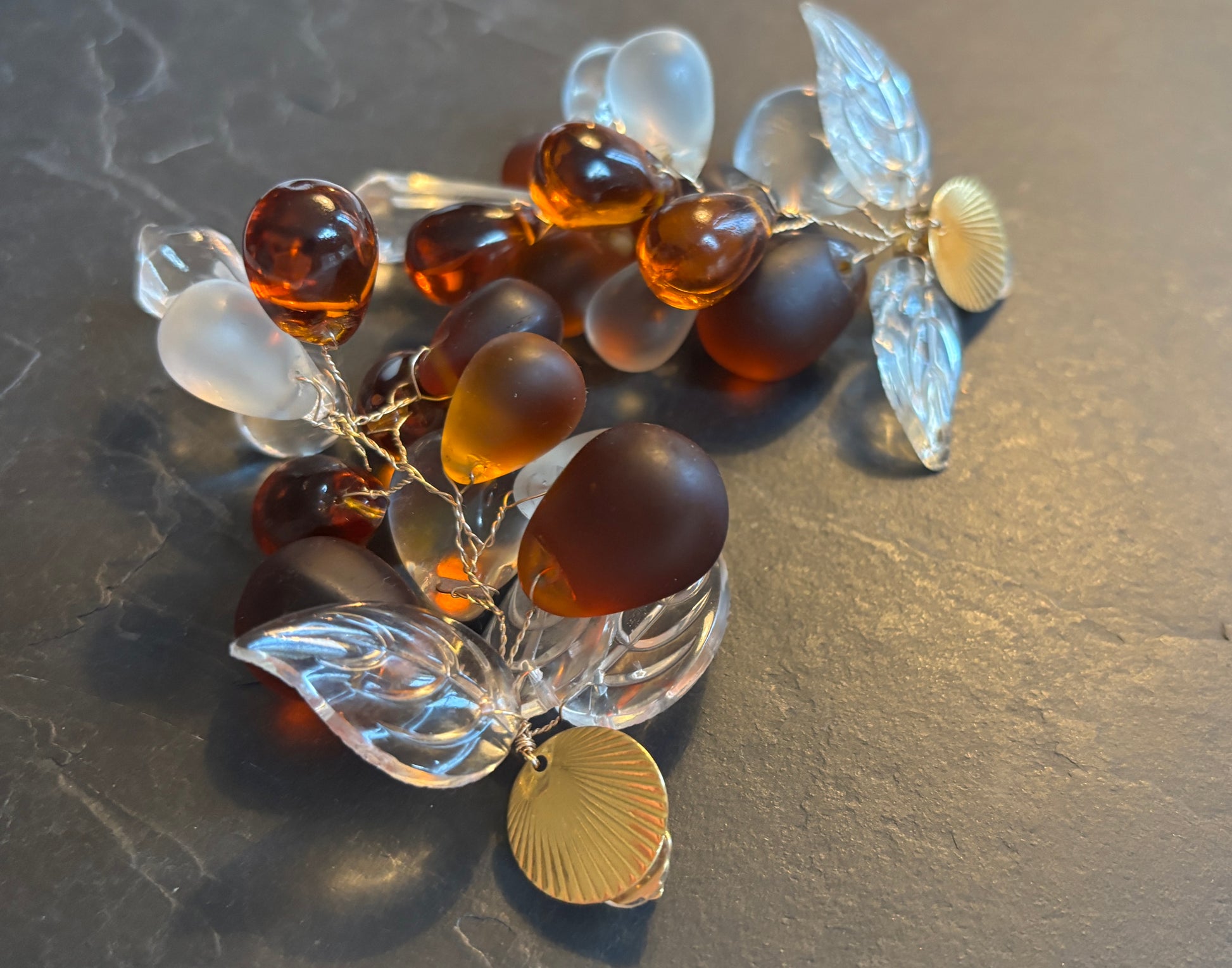 Clips en grappes de verre - blissparis