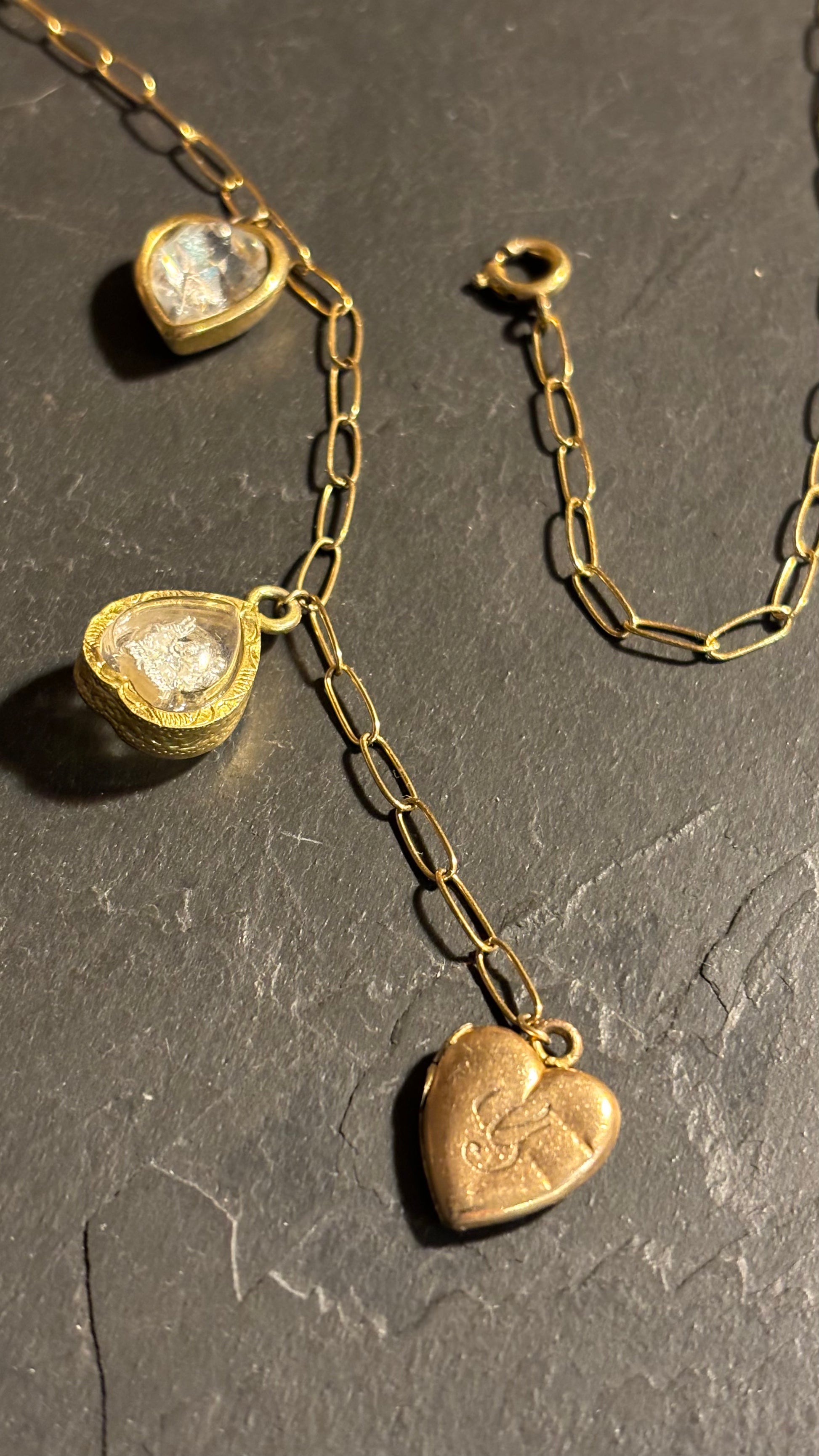Collier lasso Ganesha et cœurs - blissparis